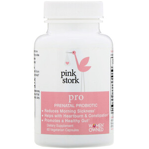 Pink Stork, Pro, Prenatal Probiotic, 60 Vegetarian Capsules отзывы