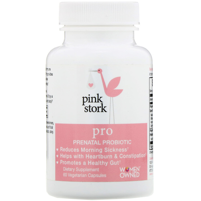 Pink Stork, Pro, Prenatal Probiotic, 60 Vegetarian Capsules iHerb