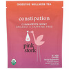 Constipation, чай для улучшения пищеварения, мята и корица, без кофеина, 15 саше-пирамидок