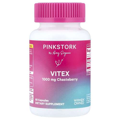 Pink Stork Vitex, 60 Capsules (500 mg per Capsule)
