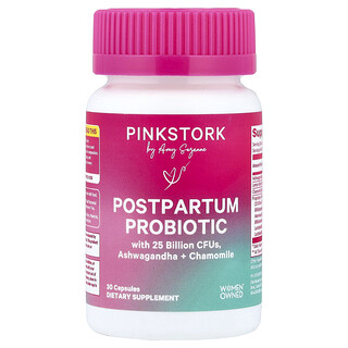 Pink Stork, Postpartum Probiotic, 30 Capsules