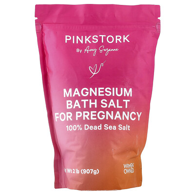 Pink Stork магниевая соль для ванн для беременных 907 г (2 фунта)