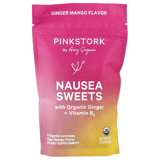 Pink Stork, Nausea Sweets（ナウゼア スイート）、ジンジャーマンゴー、オーガニックトローチ30粒