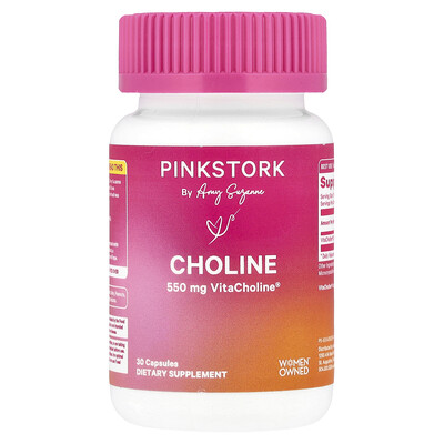 Pink Stork, Colina, 550 mg, 30 cápsulas