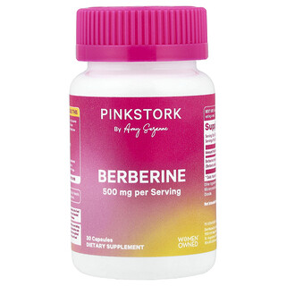 Pink Stork, Berberina, 500 mg, 30 cápsulas