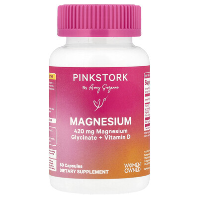 Pink Stork  Magnesium  60 Capsules