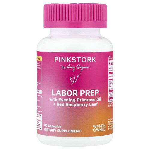 Pink Stork, Labor Prep, 60 Capsules