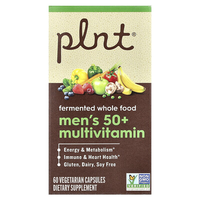 Plnt  Men's 50+ Multivitamin  60 Vegetarian Capsules