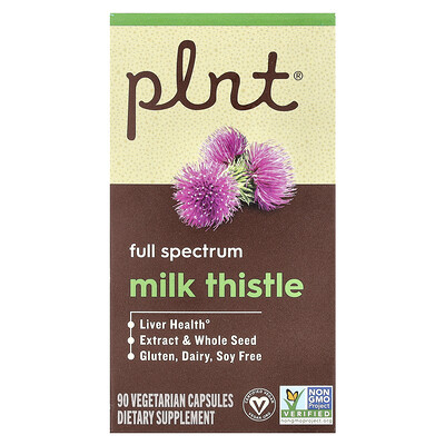 Plnt  Milk Thistle  90 Vegetarian Capsules