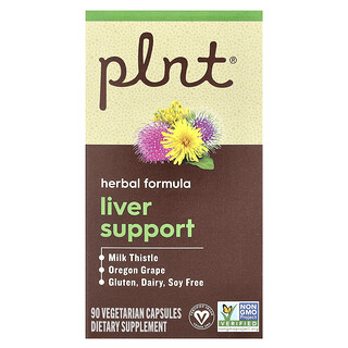Plnt, Liver Support、ベジカプセル90粒