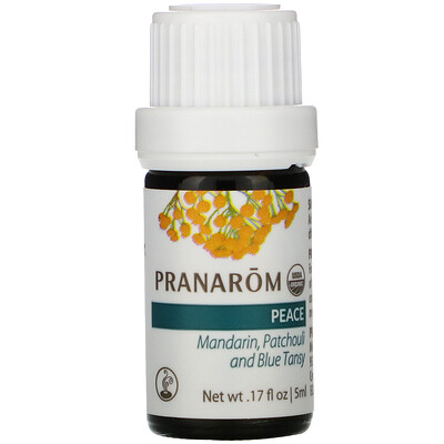 Pranarom Essential Oil, Diffusion Blend, Peace, .17 fl oz (5 ml)