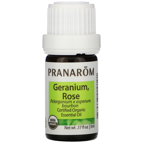 Pranarom‏, Essential Oil, Geranium, Rose, .17 fl oz (5 ml)