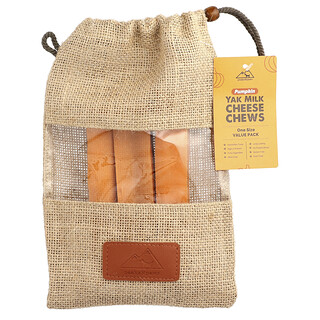 peaksNpaws, Yak Milk Cheese Chews, Kau-Snack mit Yak-Milch-Käse, für Hunde, Kürbis, 3 Kau-Snacks, 10,5 oz