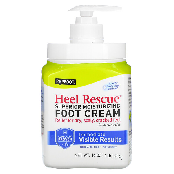 Profoot, Heel Rescue, Superior Moisturizing Foot Cream, Fragrance Free, 16 oz (454 g)