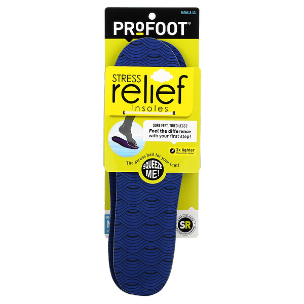 Profoot, Stress Relief Insoles, Mens 8-13, 1 Pair