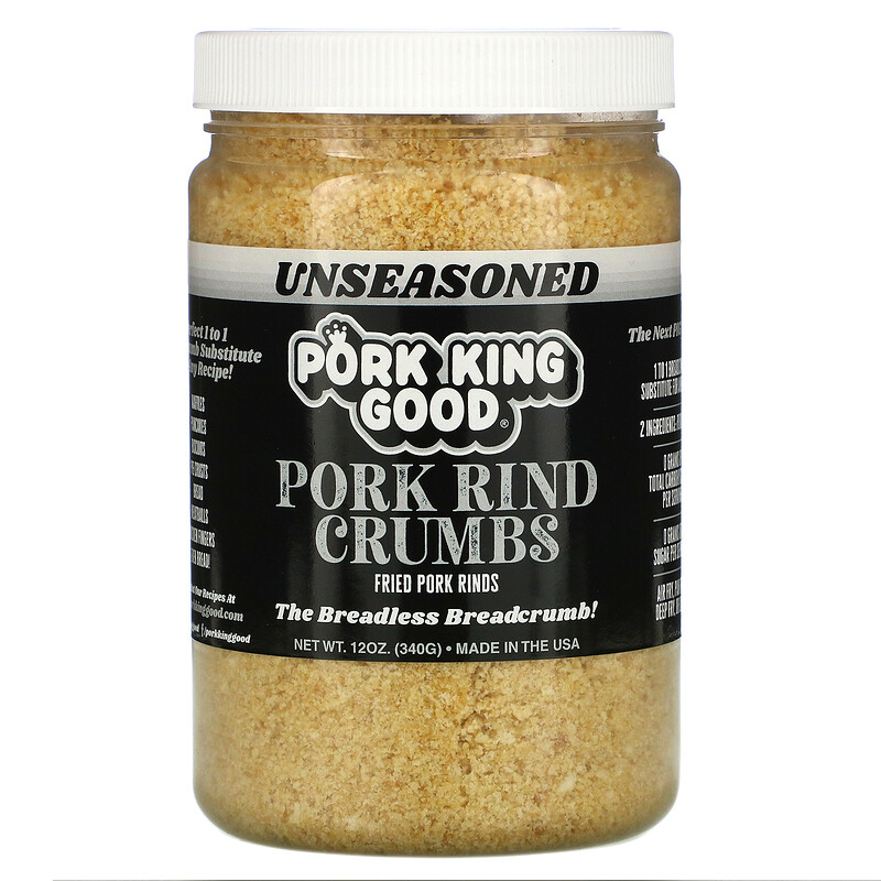 Pork King Good, Pork Rind Crumbs, Unseasoned, 12 oz (340 g) iHerb