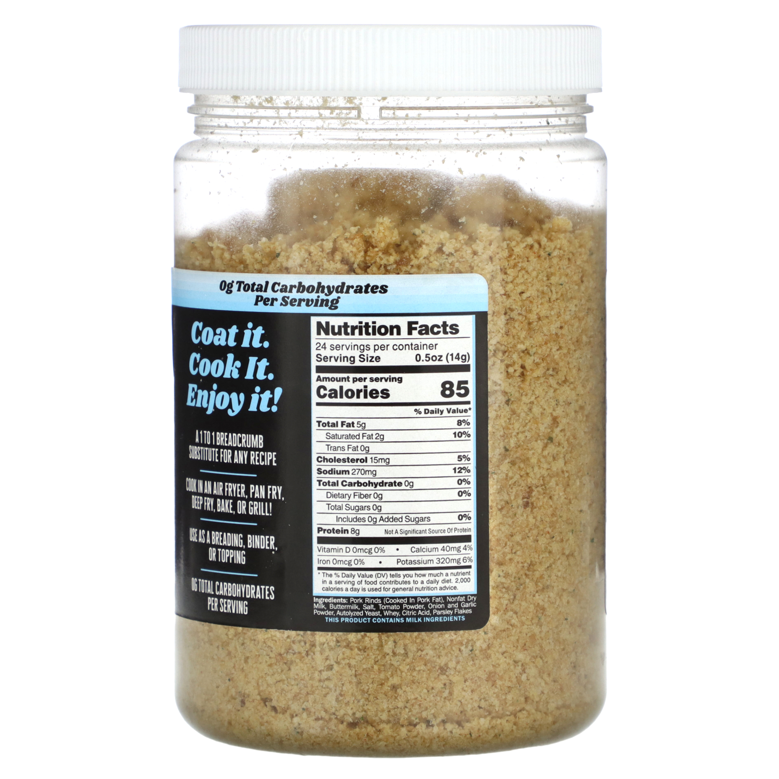 Schweineschwarte Krümel, Ranch gewürzt, 12 oz (340 g) - Bild 2 von 2