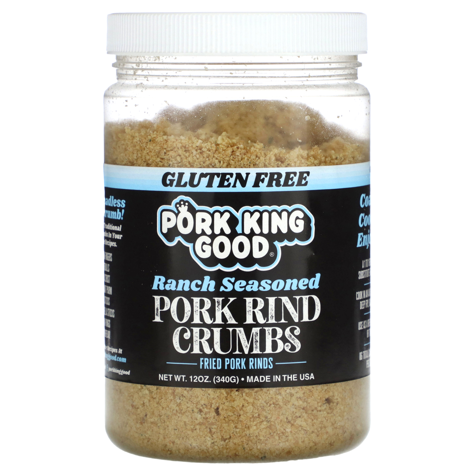 Schweineschwarte Krümel, Ranch gewürzt, 12 oz (340 g) - Bild 1 von 2