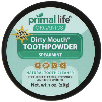 

Primal Life Organics Зубной порошок, сладкая мята, 1 унция (28 г)