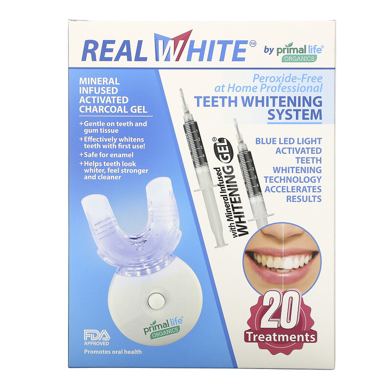 Primal Life Organics, Teeth Whitening System, PeroxideFree, 20