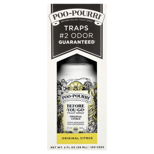 Poo-pourri Before-You-Go® Toilet Spray, Original Citrus, 2 fl oz (59 ml)