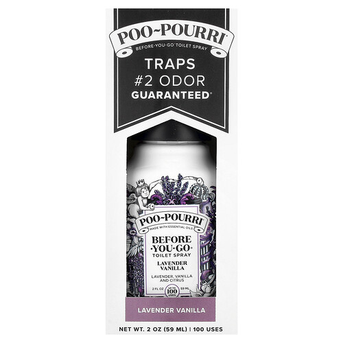 Poo-Pourri, Before-You-Go® Toilet Spray, Lavender Vanilla, 2 oz (59 ml)