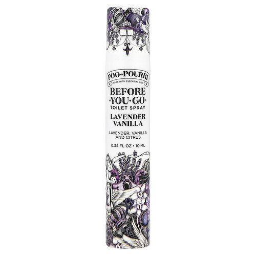 Poo-pourri Before-You-Go® Toilet Sprays, Lavender Vanilla, 0.34 fl oz (10 ml)