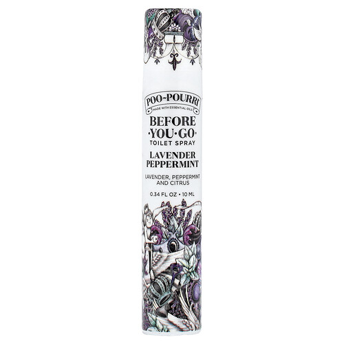 Poo-Pourri, Before-You-Go® Toilet Spray, Lavender, Peppermint and Citrus, 0.34 fl oz (10 ml)