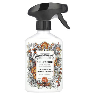 Poo-Pourri, Home-Pourri, Deodorante antiodorante multiuso per ambienti e tessuti, vaniglia, litchi e pompelmo, 325 ml