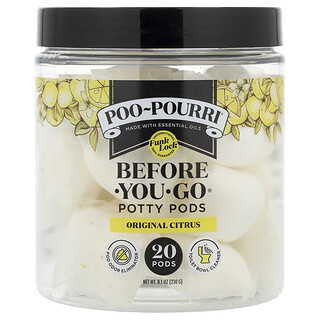 Poo-Pourri (푸푸리), Before-You-Go® 토일렛 캡슐, 오리지널 시트러스, 20개, 230g