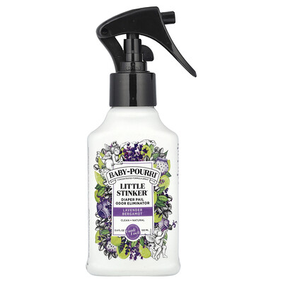 Poo-Pourri  Baby-Pourri™  Little Stinker™  Diaper Pail Odor Eliminator  Lavender Bergamot  3.4 fl oz (100 ml)