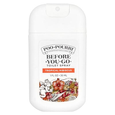 Product Image for Poo-Pourri, Before-You-Go Toilet Spray, Tropical Hibiscus, 1 fl oz (30 ml)
