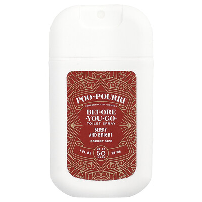 Product Image for Poo-Pourri, Before-You-Go Toilet Spray, Pocket Sprayer, Berry and Bright, 1 fl oz (30 ml)