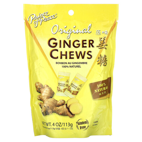 Prince Of Peace Ginger Chews, Original, 4 oz (113 g)