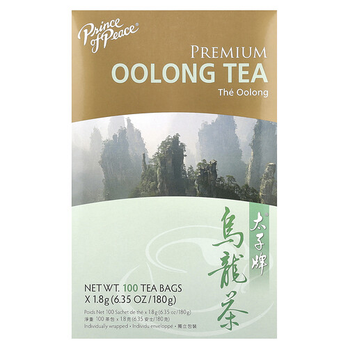 Prince of Peace, Premium Oolong Tea, 100 Tea Bags, 6.35 oz (180 g)
