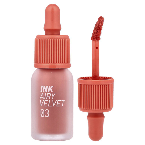 Peripera Ink Airy Velvet Tint, 03 Cartoon Coral , 0.14 oz (4 g)
