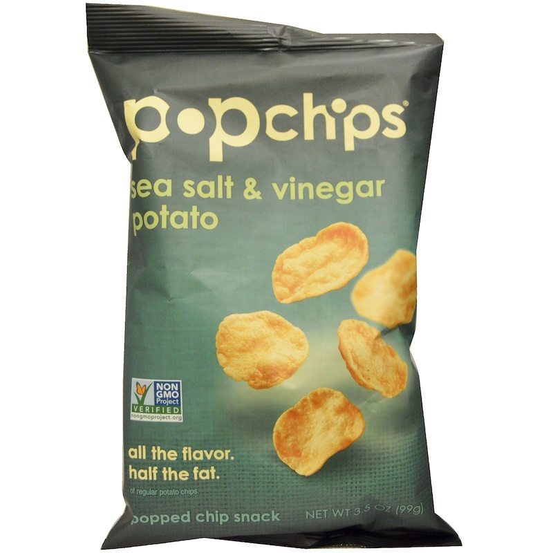 Popchips, Potato Chips, Sea Salt & Vinegar, 3.5 oz (99 g) iHerb