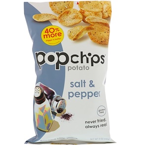 Отзывы о Попчипс, Potato Chips, Salt & Pepper, 5 oz (142 g)