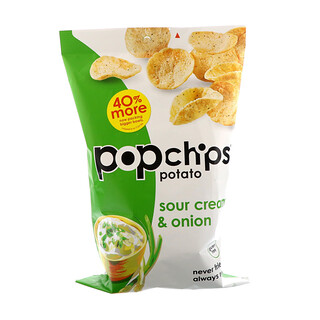Popchips, Chips de pommes de terre, Crème aigre et oignon, 142 g (5 oz)