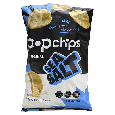 

Popchips Картофельные чипсы Морская соль 5 унций (142 г)