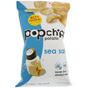 Отзывы о Попчипс, Potato Chips, Sea Salt, 5 oz (142 g)