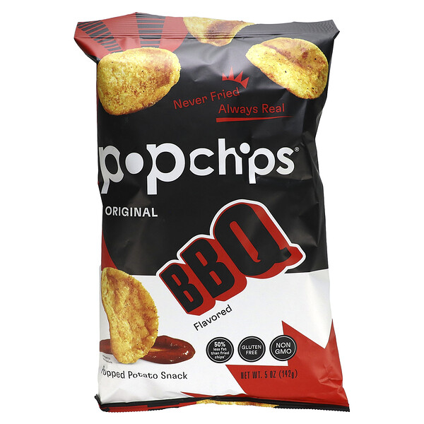 Popchips, 포테이토 칩, 바비큐, 5 oz (142 g)