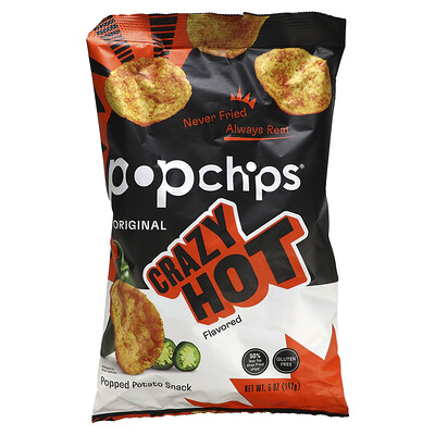 

Popchips Картофельные чипсы, очень острые, 142 г