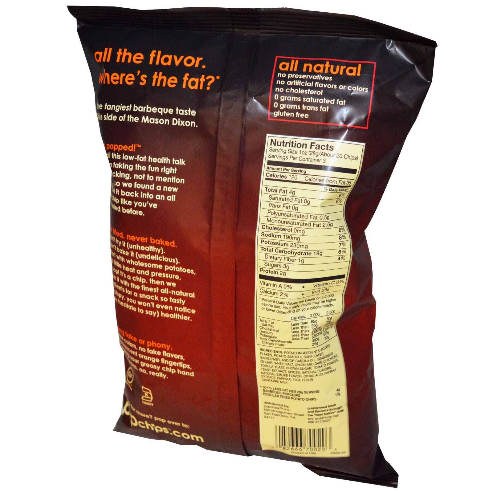 Bbq Popchips Nutrition Label Besto Blog