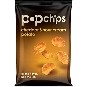 Отзывы о Попчипс, Cheddar & Sour Cream Potato Chips, 3.5 oz (99 g)