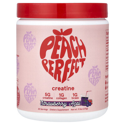 Product Image for Peach Perfect, Creatine, Strawberry Acai, 9.5 oz (270 g)