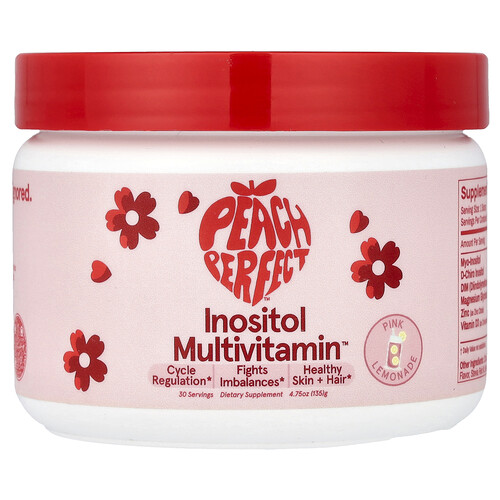 Peach Perfect Inositol Multivitamin™, Pink Lemonade, 4.75 oz (135 g)