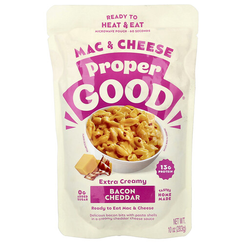 Proper Good, Ready to Heat & Eat, Mac und Käse, Bacon und Cheddar, 283 g (10 oz.)