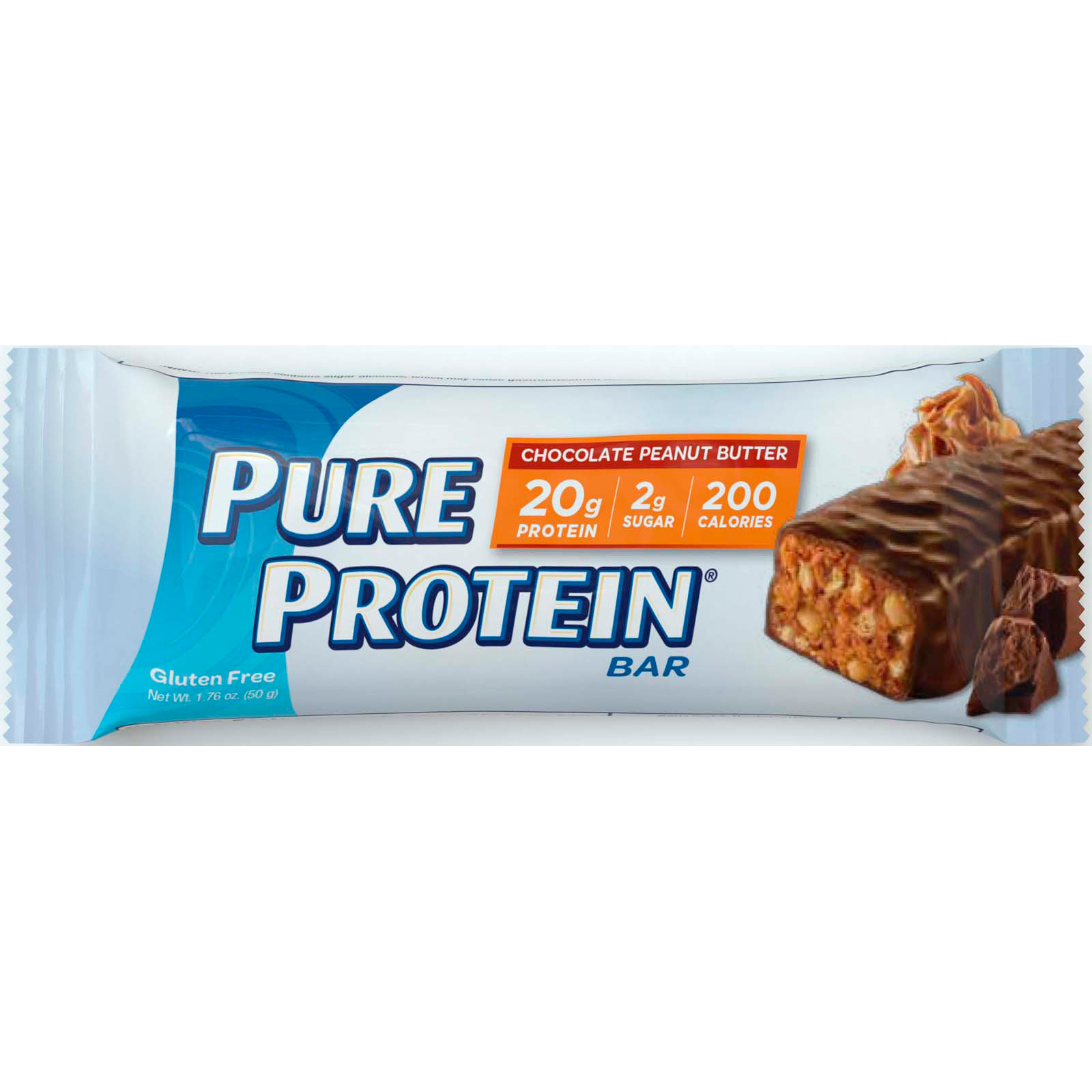 Pure Protein, Chocolate Peanut Butter Bar, 6 Bars, 1.76 oz (50 g) Each ...