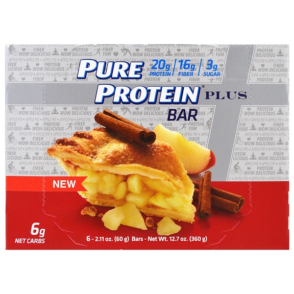 pure-protein-plus-bar-apple-pie-6-bars-2-11-oz-60-g-each-iherb